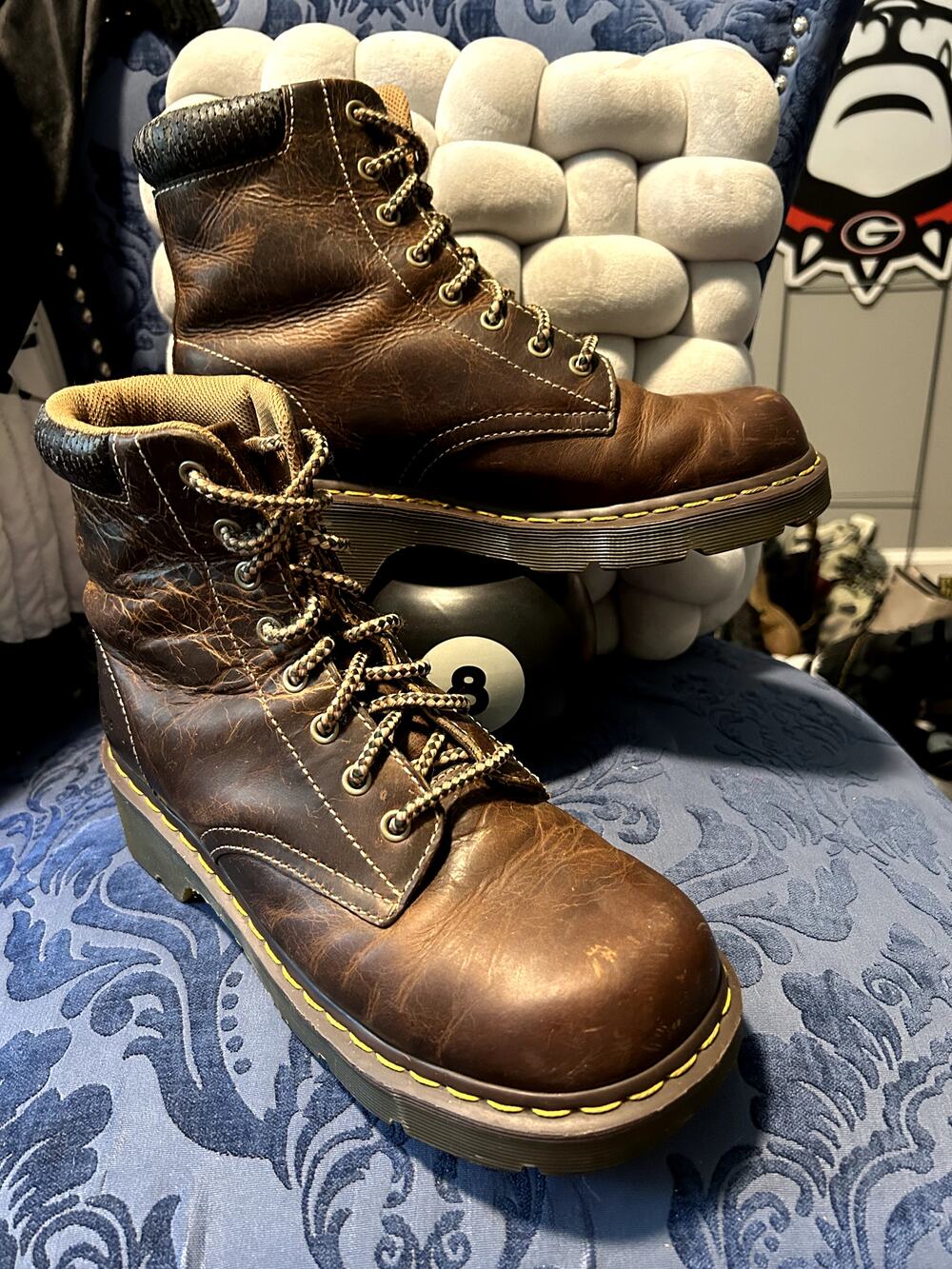 Dr Martens Jessica Brown Work Boots size 10/EU 42